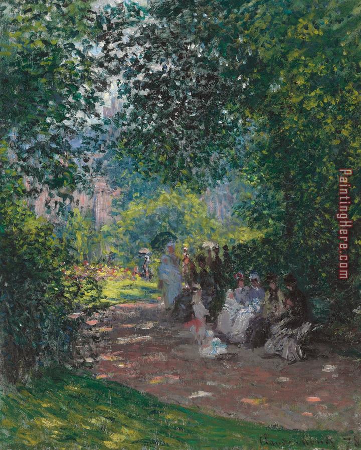 Claude Monet In The Park Monceau